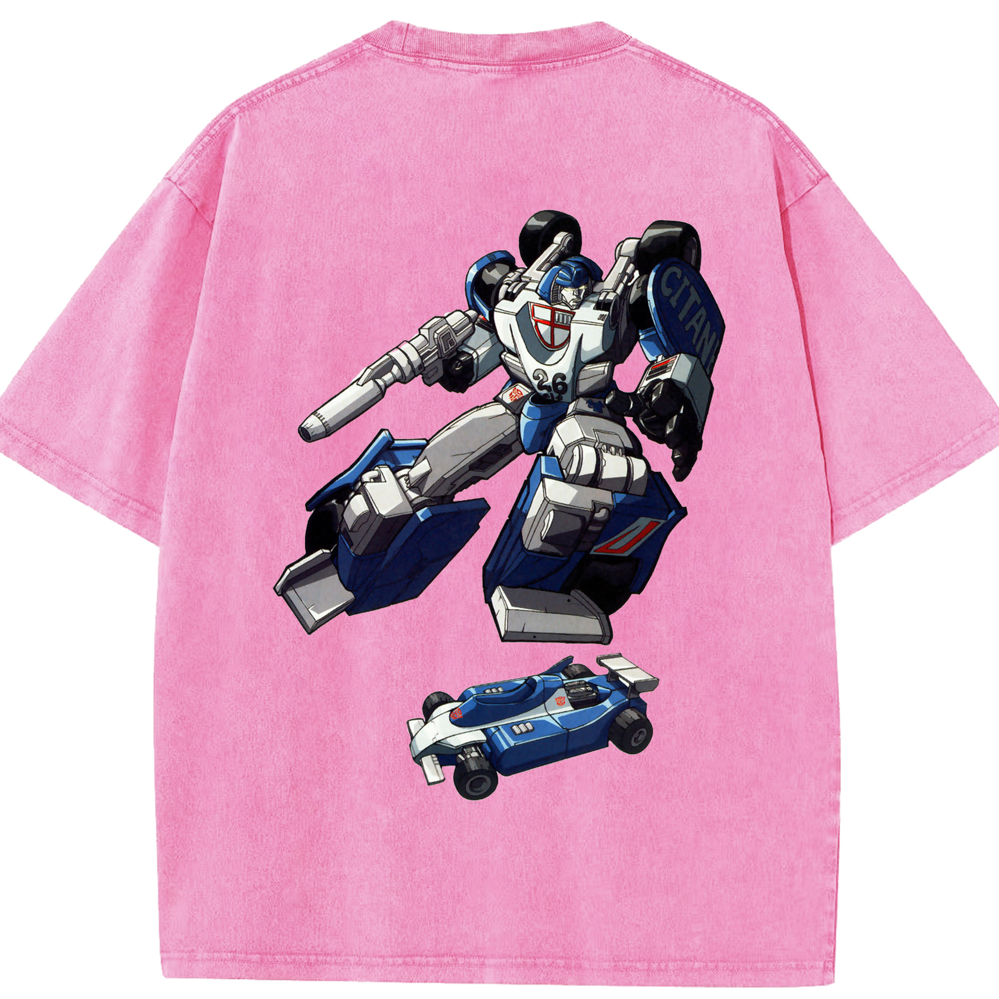 （画像用）  綿100% ヴィンテージ風 半袖Tシャツ（背面プリント）